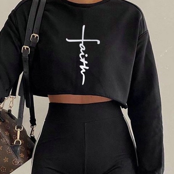 Tops - Women’s “Faith” Crop Top